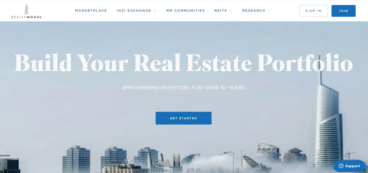 RealtyMogul, marketplace immobilier proposant REITs et placements privés