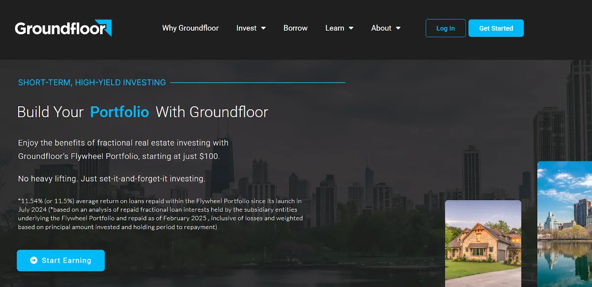 Groundfloor, investissement dans des prêts immobiliers court terme dès 100$