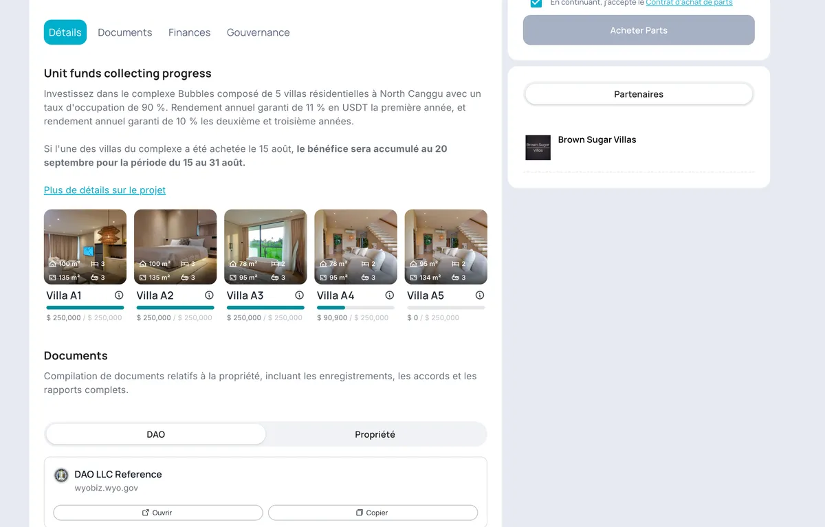 Tokenisation de complexes d'appartements et d'immeubles locatifs multi-unités sur Binaryx