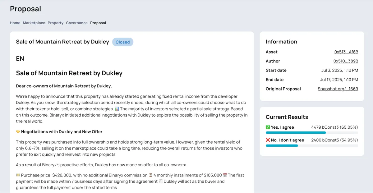 Vote DAO Mountain Retreat by Dukley Binaryx