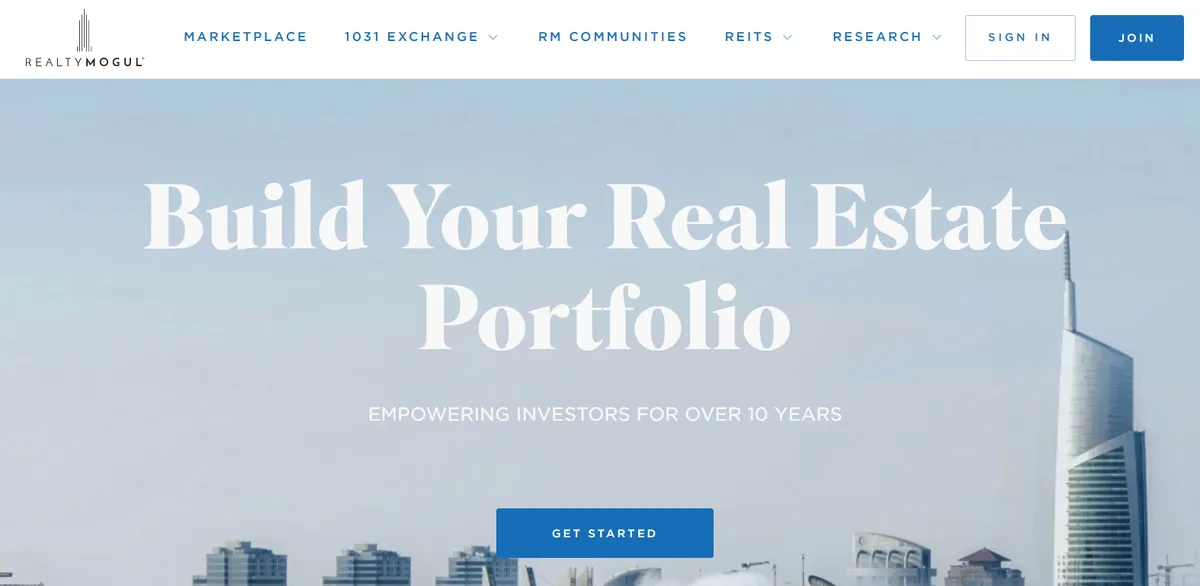RealtyMogul, plateforme d'investissement REIT et immobilier commercial