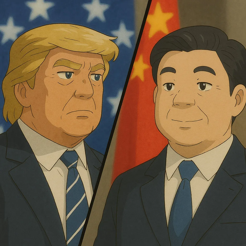 Trump et Xi en style ghibli