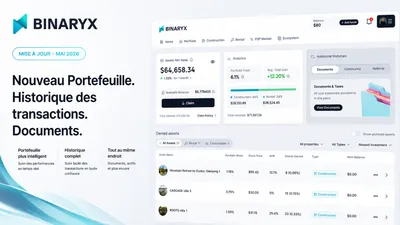 Mise à jour Binaryx mai 2026 : Portefeuille et rapports fiscaux 2025