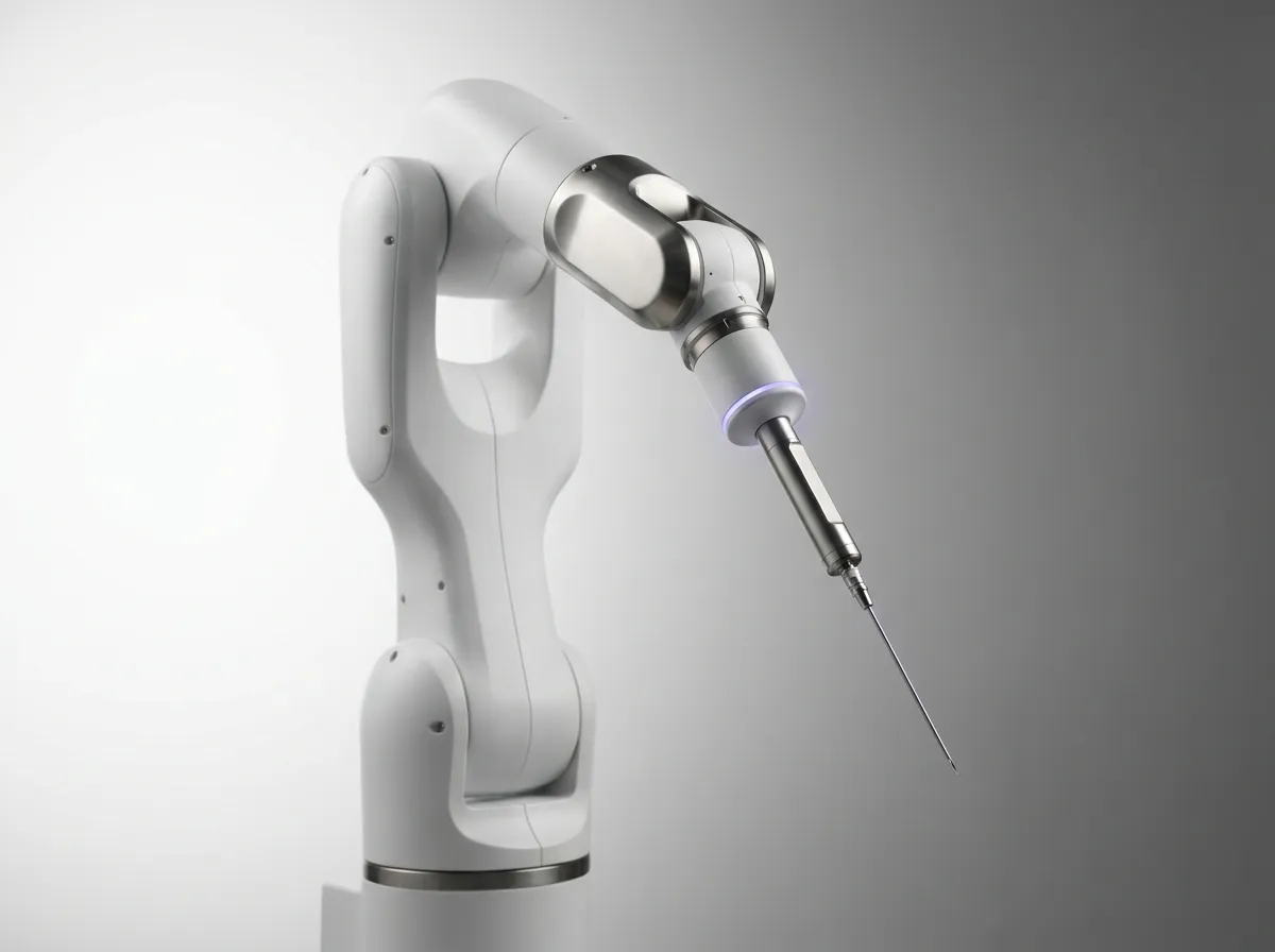 Concept illustration of the Neuralink R1 surgical robot