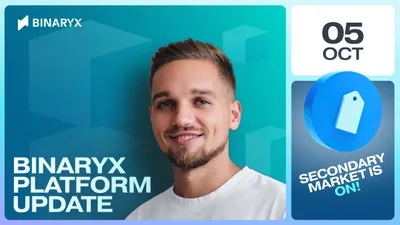 Marché secondaire Binaryx lancé : revente de tokens en quelques clics
