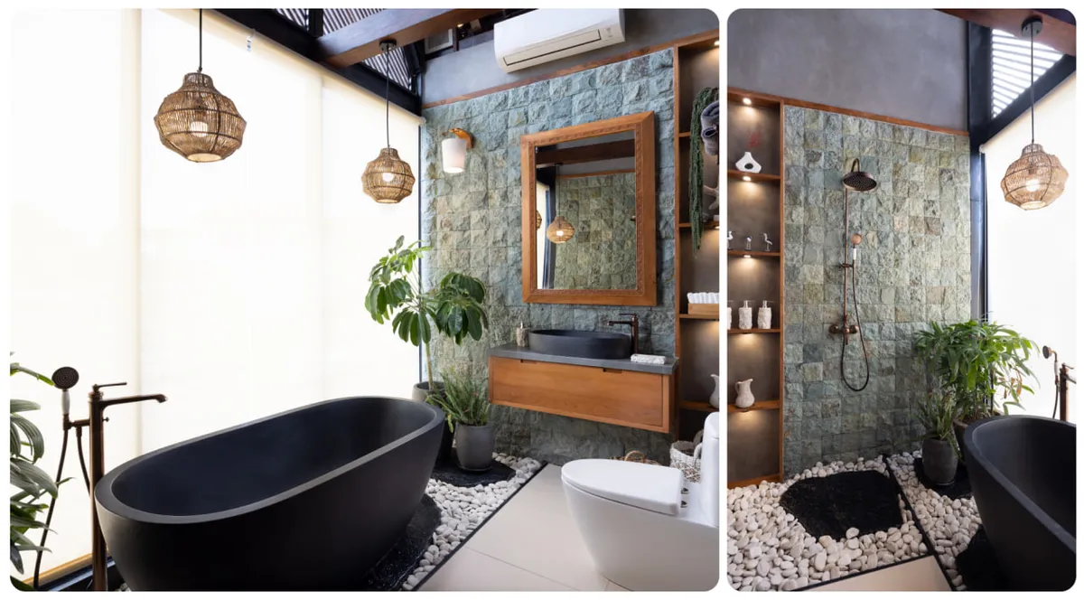 Salle de bain Jungle Tropical Loft