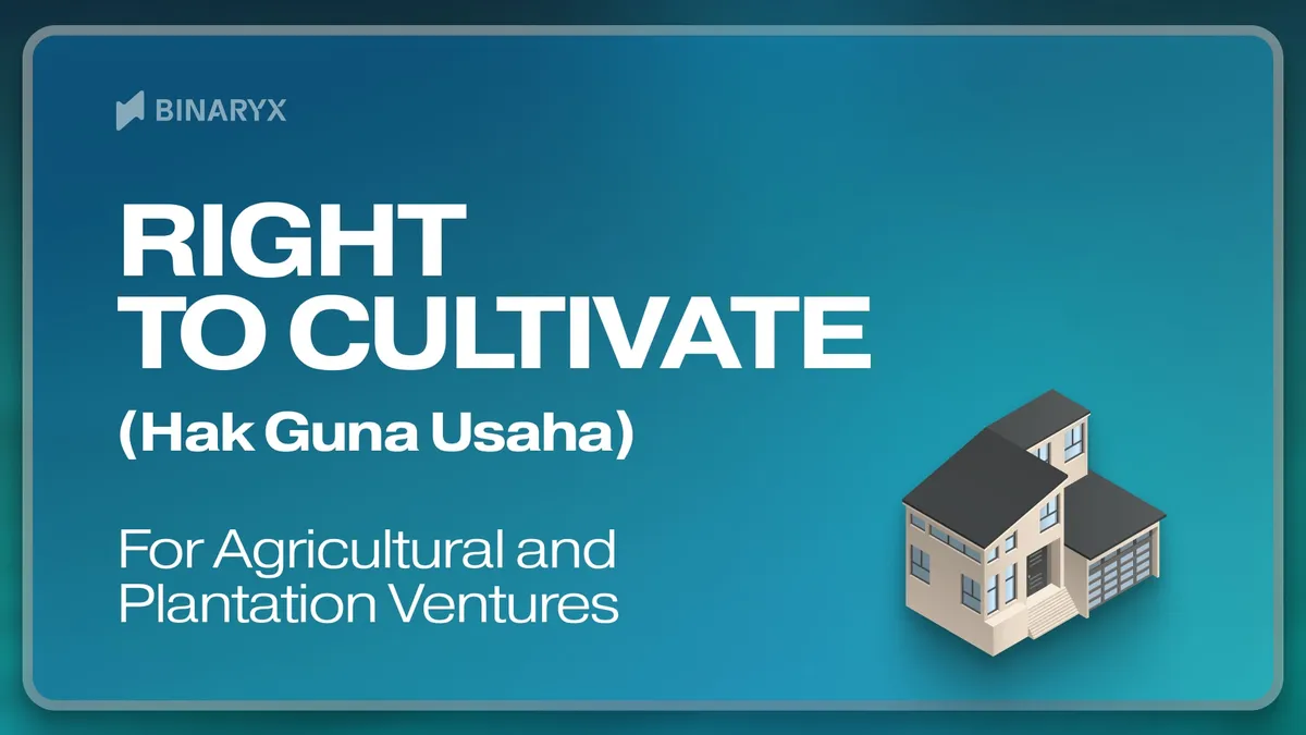 Hak Guna Usaha : droit de cultiver pour projets agricoles et plantations en Indonésie