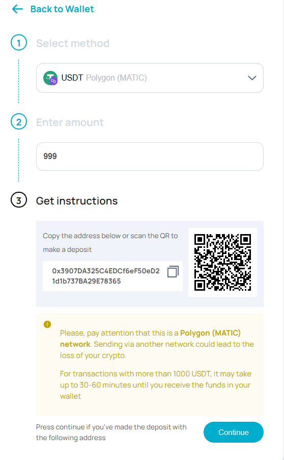 Step 2: Top up your balance — 13