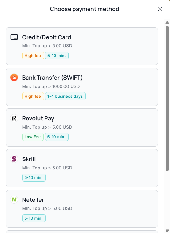 Step 2: Top up your balance — 14